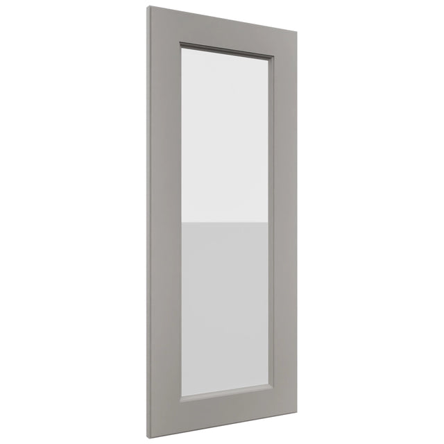 Fabuwood Fusion Nickel DS GDWDC2436 Wall Glass Door, Front View