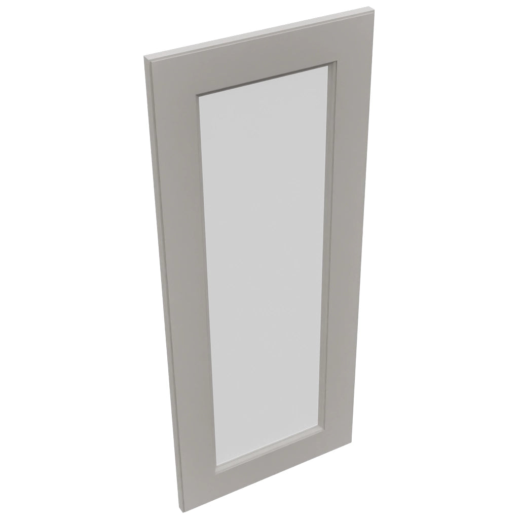 Fabuwood Fusion Nickel DS GDWDC2436 Wall Glass Door, Top View