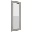 Fabuwood Fusion Nickel DS GDWDC2442 Wall Glass Door, Front View