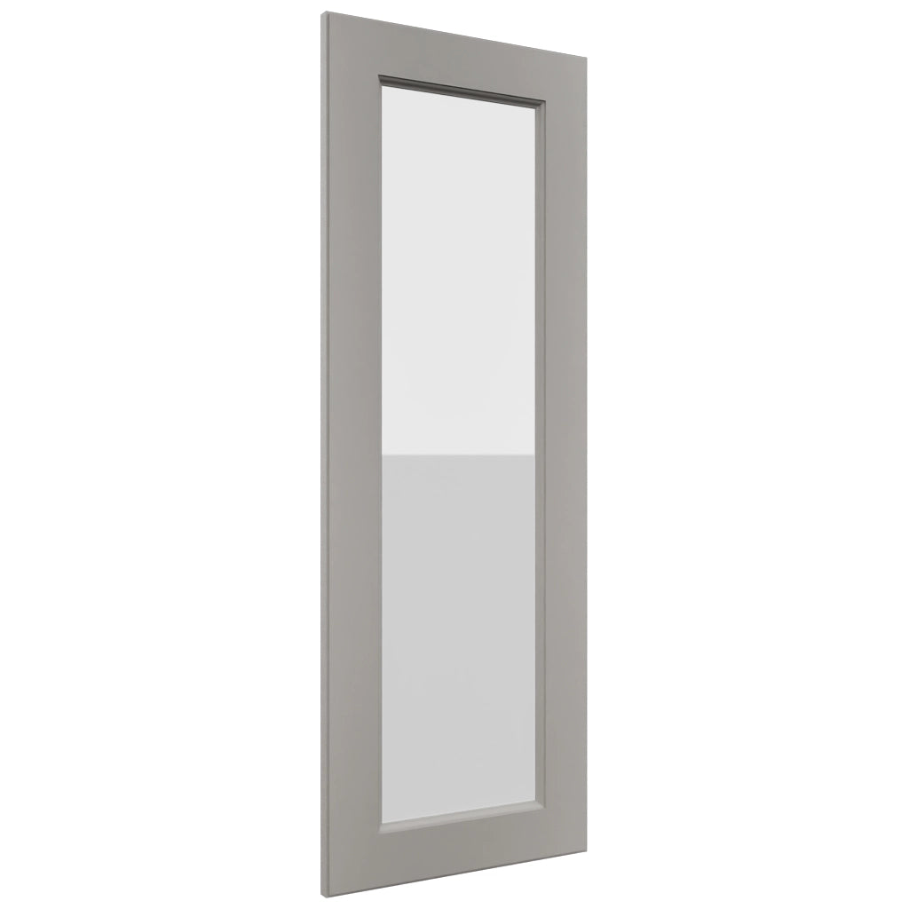 Fabuwood Fusion Nickel DS GDWDC2442 Wall Glass Door, Front View