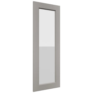 Fabuwood Fusion Nickel DS GDWDC2442 Wall Glass Door, Front View