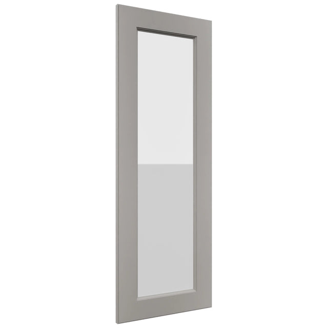 Fabuwood Fusion Nickel DS GDWDC2442 Wall Glass Door, Front View
