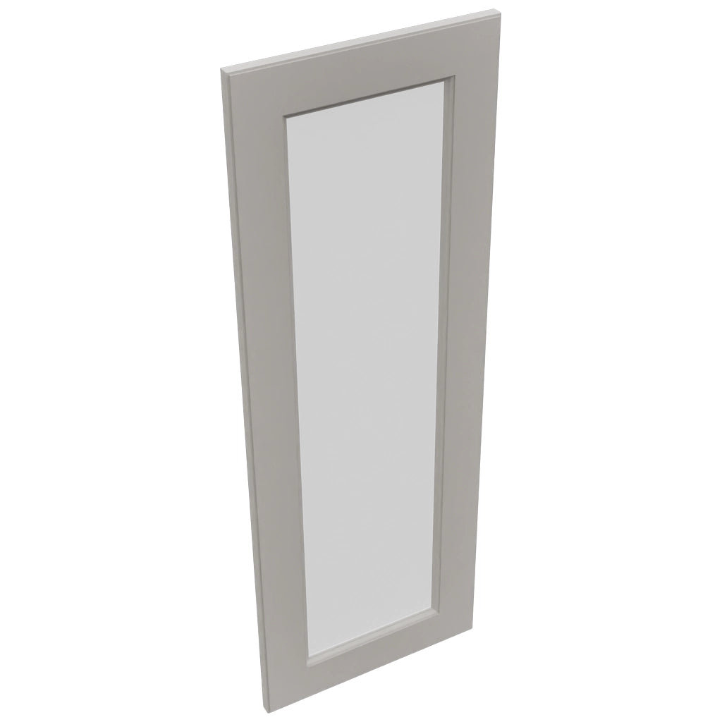 Fabuwood Fusion Nickel DS GDWDC2442 Wall Glass Door, Top View