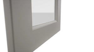 Fabuwood Fusion Nickel DS GDWDC2442 Wall Glass Door, Detail View