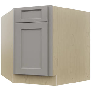 Fabuwood Fusion Nickel DSB36 Base Corner Diagonal Sink Cabinet, Front View