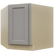 Fabuwood Fusion Nickel DSB36FD Base Corner Diagonal Sink Cabinet, Front View