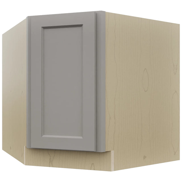 Fabuwood Fusion Nickel DSB36FD Base Corner Diagonal Sink Cabinet, Front View