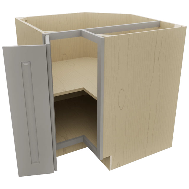 Fabuwood Fusion Nickel ERB33 Base Corner Easy Reach Cabinet, Open View