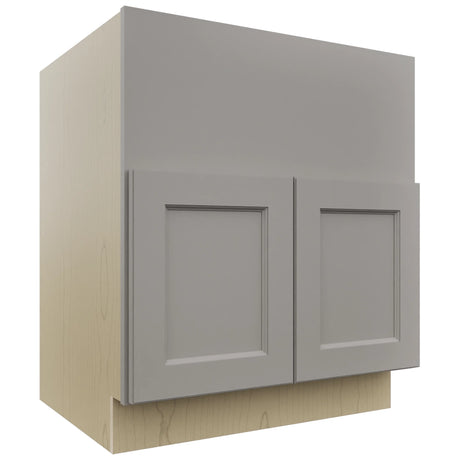 Fabuwood Fusion Nickel FS30 Base Farm Sink Cabinet, Front View