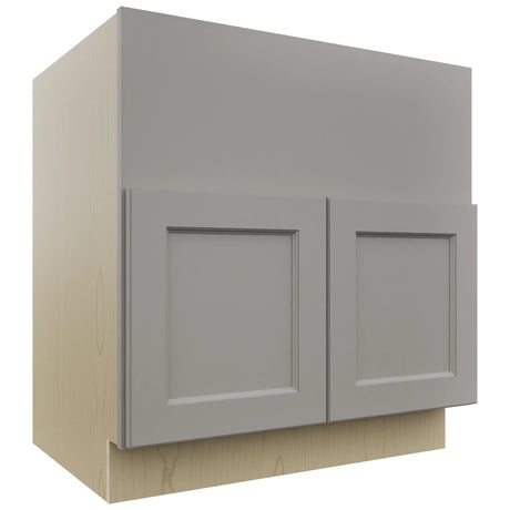 Fabuwood Fusion Nickel FS33 Base Farm Sink Cabinet, Front View