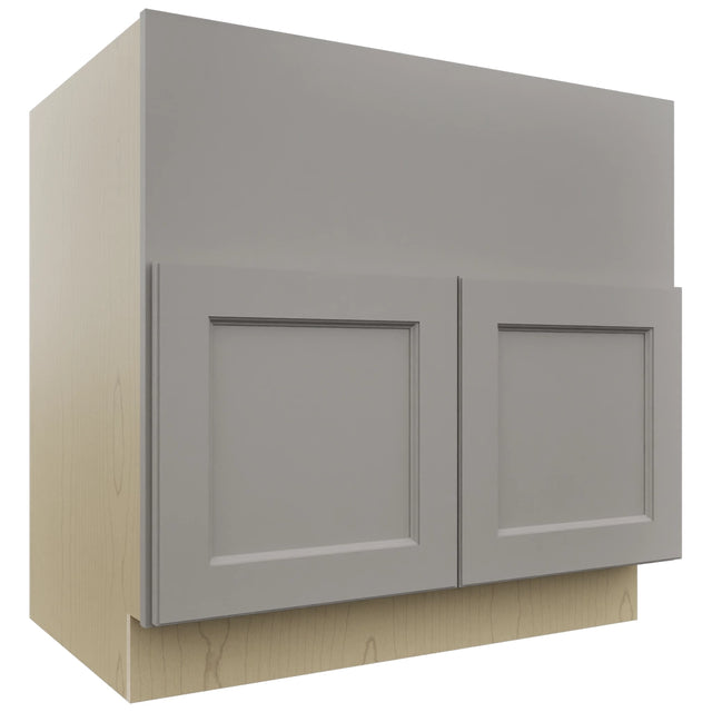 Fabuwood Fusion Nickel FS36 Base Farm Sink Cabinet, Front View