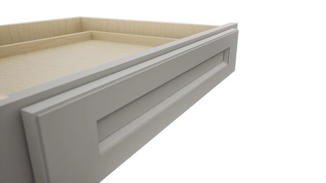 Fabuwood Fusion Nickel KD30 Vanity Desk, Detail View