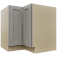 Fabuwood Fusion Nickel LSB36 Base Corner Lazy Susan Cabinet, Front View