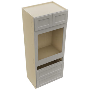 Fabuwood Fusion Nickel OC3384C Tall Oven Cabinet Combo, Top View