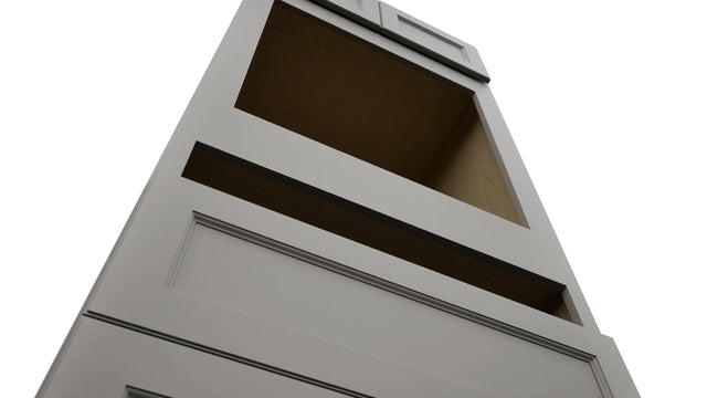 Fabuwood Fusion Nickel OC3384C Tall Oven Cabinet Combo, Detail View