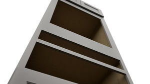 Fabuwood Fusion Nickel OC3384D Tall Oven Cabinet Double, Detail View