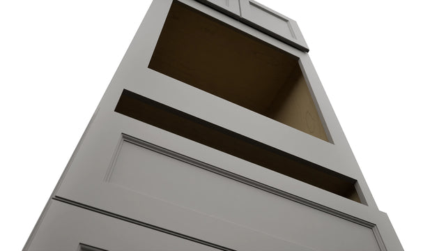 Fabuwood Fusion Nickel OC3390C Tall Oven Cabinet Combo, Detail View
