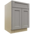 Fabuwood Fusion Nickel SB24 Base Sink Cabinet, Front View