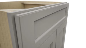 Fabuwood Fusion Nickel SB27 Base Sink Cabinet, Detail View