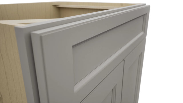 Fabuwood Fusion Nickel SB30 Base Sink Cabinet, Detail View