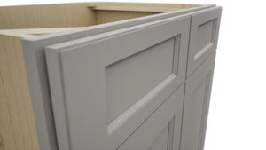 Fabuwood Fusion Nickel SB33 Base Sink Cabinet, Detail View