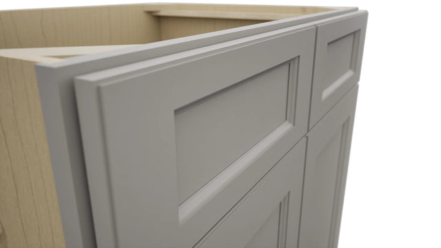 Fabuwood Fusion Nickel SB33 Base Sink Cabinet, Detail View
