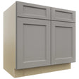 Fabuwood Fusion Nickel SB36 Base Sink Cabinet, Front View