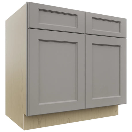 Fabuwood Fusion Nickel SB36 Base Sink Cabinet, Front View