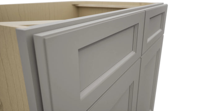 Fabuwood Fusion Nickel SB36 Base Sink Cabinet, Detail View