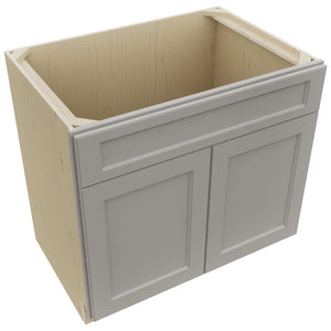 Fabuwood Fusion Nickel SB36SDF Base Sink Cabinet, Top View