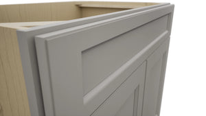 Fabuwood Fusion Nickel SB36SDF Base Sink Cabinet, Detail View