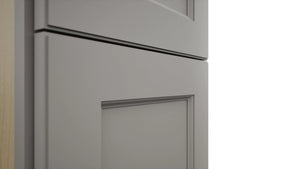 Fabuwood Fusion Nickel TP151284 Tall Pantry Cabinet, Detail View