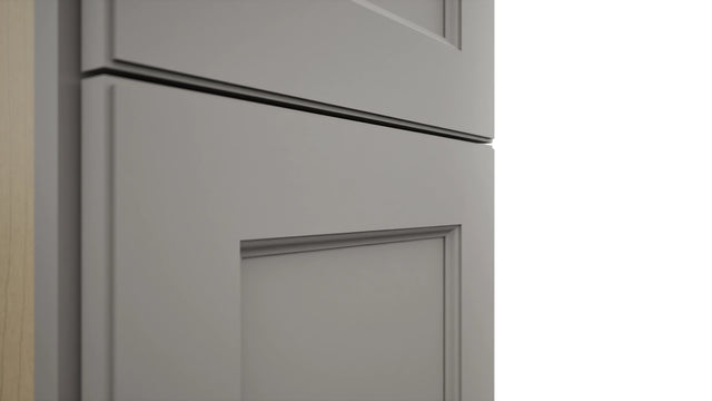 Fabuwood Fusion Nickel TP151290 Tall Pantry Cabinet, Detail View