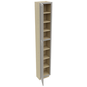 Fabuwood Fusion Nickel TP151296 Tall Pantry Cabinet, Open View