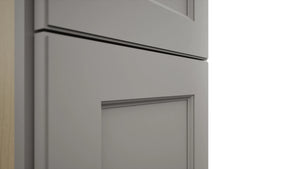 Fabuwood Fusion Nickel TP151296 Tall Pantry Cabinet, Detail View