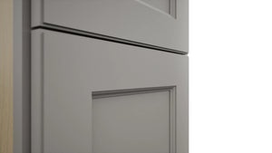 Fabuwood Fusion Nickel TP152484 Tall Pantry Cabinet, Detail View