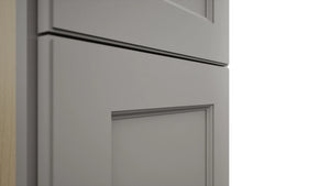 Fabuwood Fusion Nickel TP152490 Tall Pantry Cabinet, Detail View