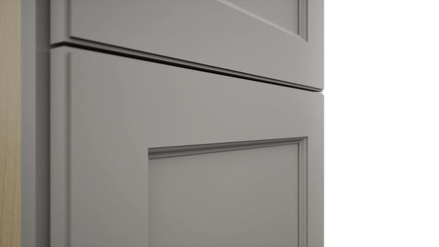 Fabuwood Fusion Nickel TP181284 Tall Pantry Cabinet, Detail View