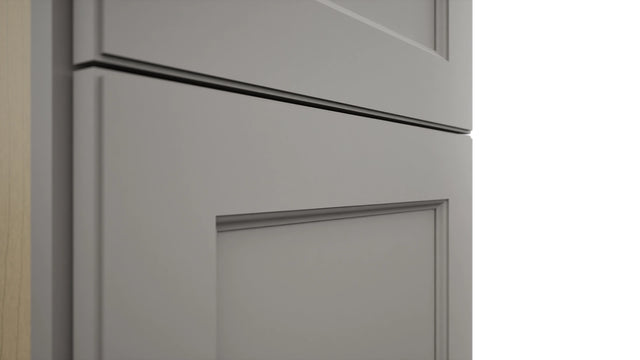 Fabuwood Fusion Nickel TP182496 Tall Pantry Cabinet, Detail View