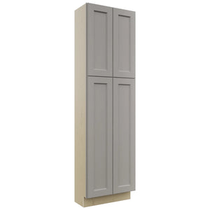 Fabuwood Fusion Nickel TP241284 Tall Pantry Cabinet, Front View