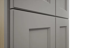 Fabuwood Fusion Nickel TP241284 Tall Pantry Cabinet, Detail View