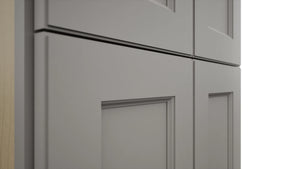 Fabuwood Fusion Nickel TP241296 Tall Pantry Cabinet, Detail View