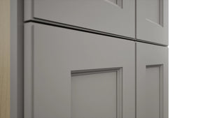 Fabuwood Fusion Nickel TP242490 Tall Pantry Cabinet, Detail View
