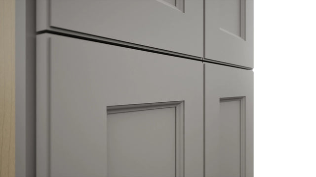 Fabuwood Fusion Nickel TP242490 Tall Pantry Cabinet, Detail View