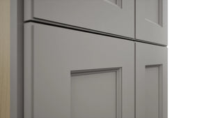 Fabuwood Fusion Nickel TP242496 Tall Pantry Cabinet, Detail View