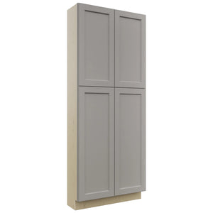 Fabuwood Fusion Nickel TP361290 Tall Pantry Cabinet, Front View
