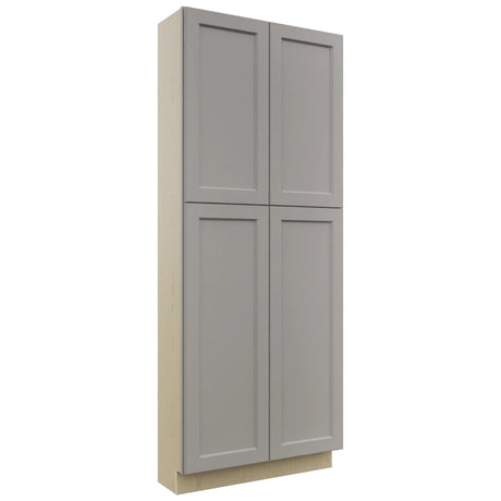 Fabuwood Fusion Nickel TP361290 Tall Pantry Cabinet, Front View
