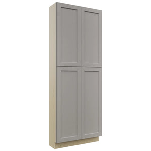 Fabuwood Fusion Nickel TP361296 Tall Pantry Cabinet, Front View