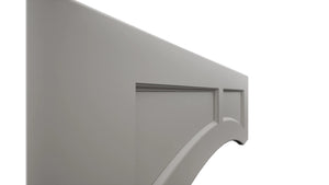 Fabuwood Fusion Nickel VARP48 Wall Valance, Detail View