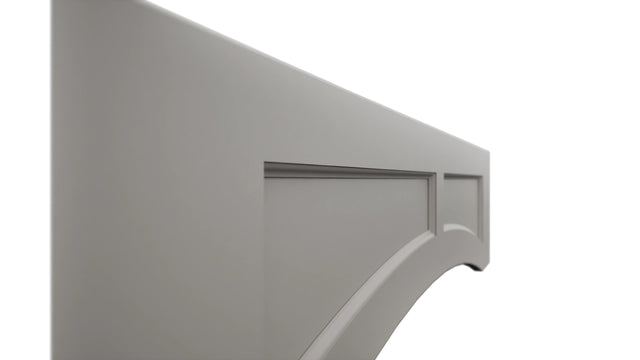 Fabuwood Fusion Nickel VARP54 Wall Valance, Detail View